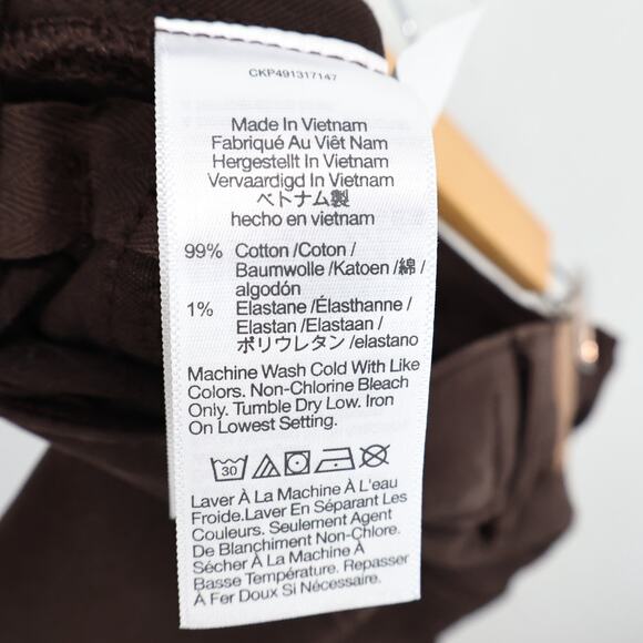 NWT Madewell Men's The Athletic Allday Slim Pant Dark Carob Brown Size 30 X 30 - Picture 9 of 10